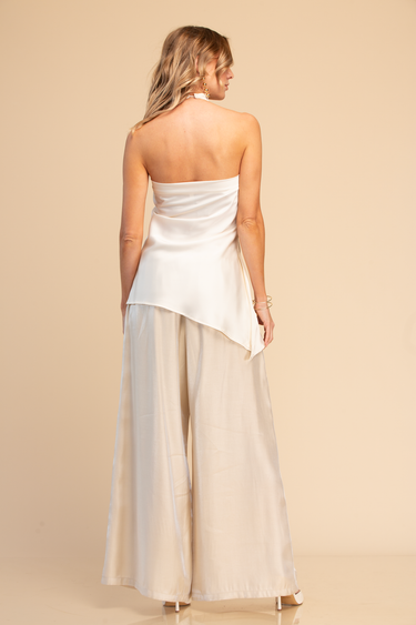 BLUSA HALTER ASIMETRICA