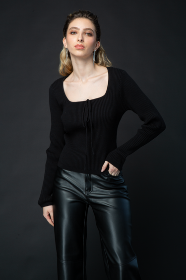 BLUSA TEJIDA MANGA LARGA