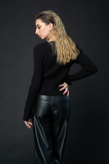 BLUSA TEJIDA MANGA LARGA