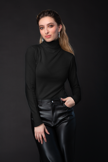 Blusa Tejida Cuello Tortuga