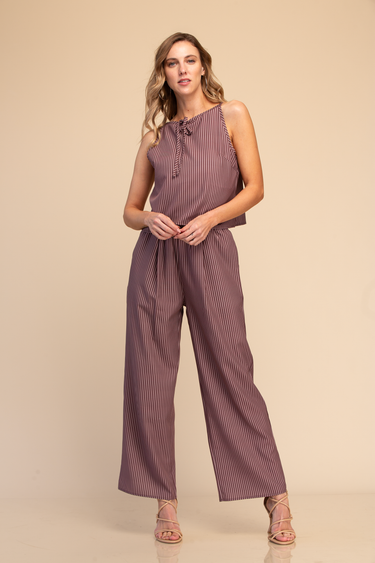 SET BLUSA Y PANTALÓN DE RAYAS