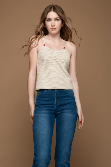 BLUSA DE TIRANTES TEJIDA - Ferriano Store