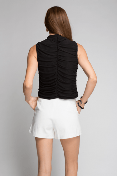 BLUSA DRAPEADA MESH - Ferriano Store
