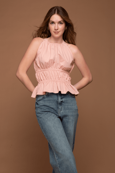 BLUSA HALTER CON ELASTICO - Ferriano Store