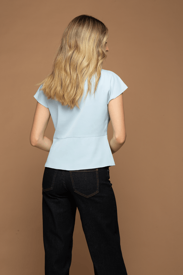BLUSA MANGA CAP CON NUDO - Ferriano Store
