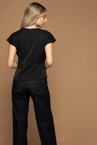 BLUSA MANGA CAP CON NUDO - Ferriano Store