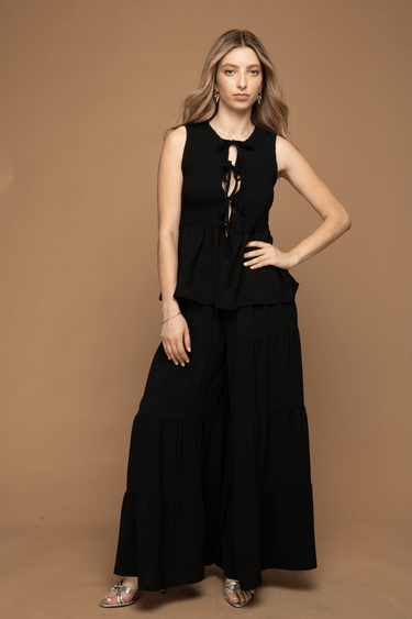 BLUSA SIN MANGA CON SMOCK - Ferriano Store