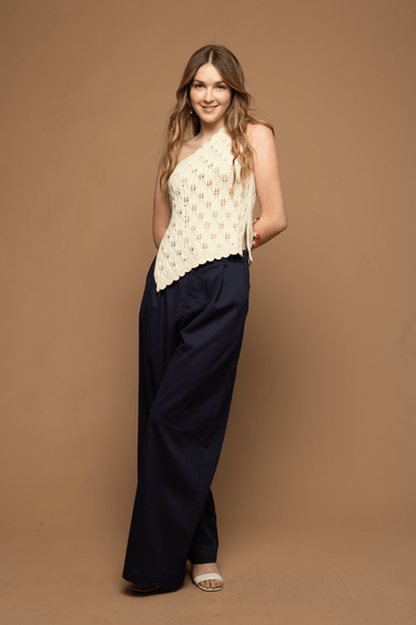 BLUSA TEJIDA ASIMETRICA - Ferriano Store