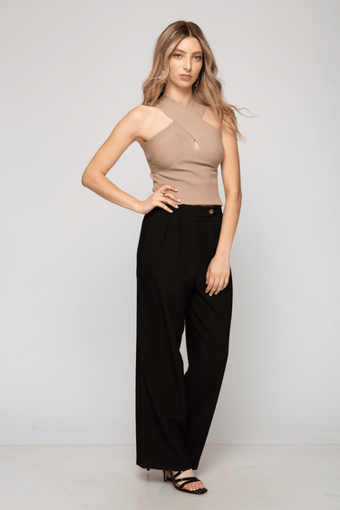 BLUSA TEJIDA CUELLO CRUZADO - Ferriano Store