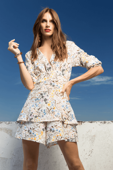 PALAZZO ESTAMPADO MANGA 3/4 - Ferriano Store