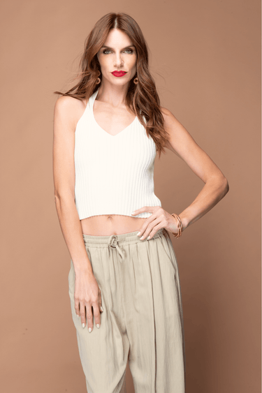 PANTALON ANCHO CINTURA ELÁSTICA - Ferriano Store