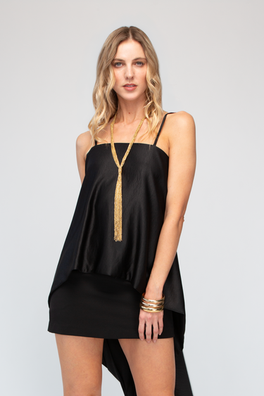 BLUSA ASIMETRICA DE TIRANTES