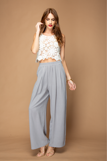 BLUSA SIN MANGA CROCHET