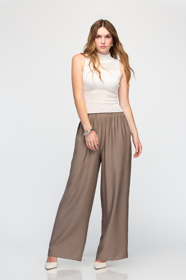 Blusa Tejida Cuello Alto Sin Mangas