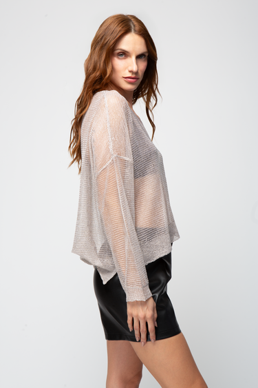 Blusa Tejida Manga Larga