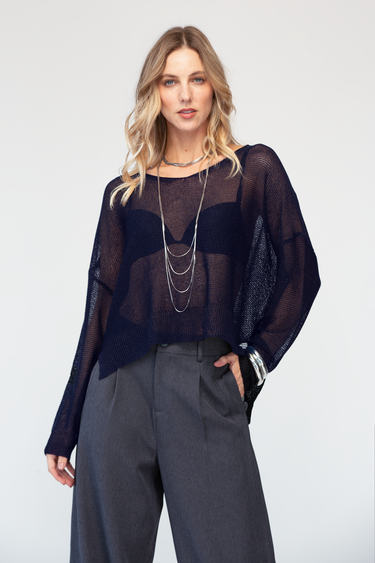 Blusa Tejida Manga Larga