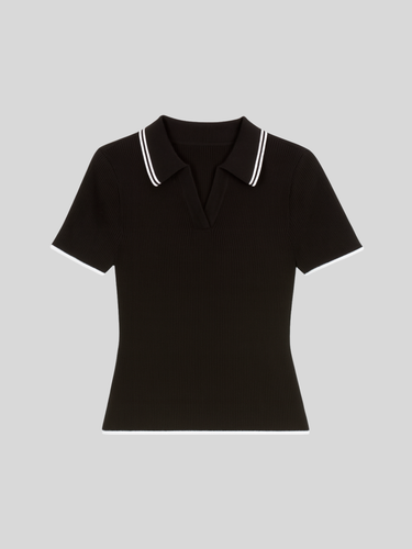 Blusa Tejida Tipo Polo