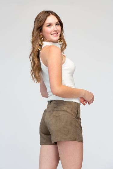 Blusa Halter Tejida Sin Mangas