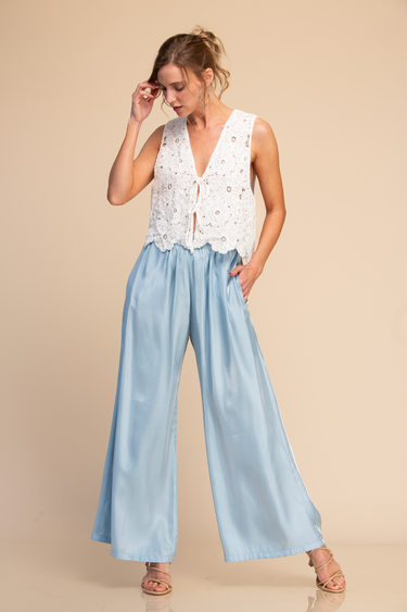 PANTALON CON PRETINA Y RESORTE