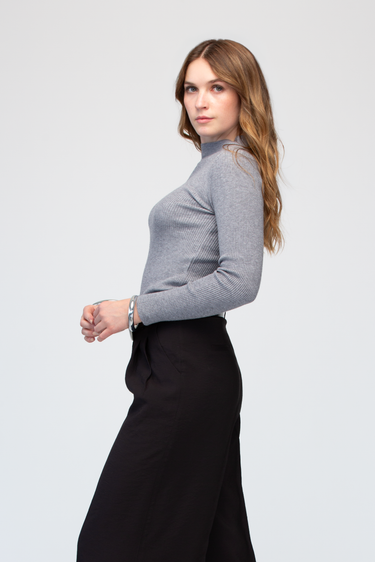 Blusa Basica Tejida Manga Larga