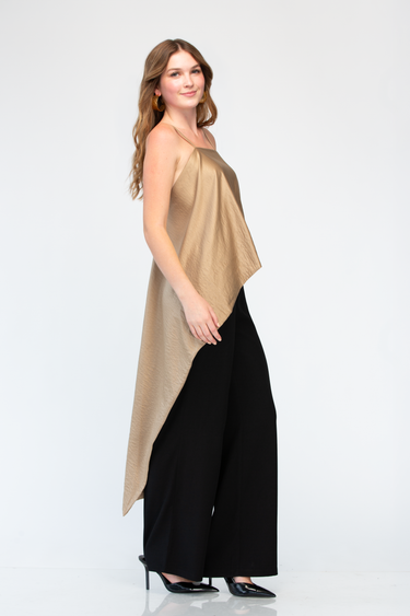 BLUSA ASIMETRICA DE TIRANTES