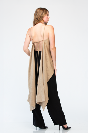 BLUSA ASIMETRICA DE TIRANTES