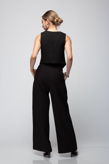 SLEEVELESS CROP TOP AND SKIRT SET