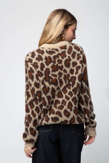 ANIMAL PRINT SWEATER