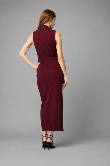 Vestido Largo Drapeado