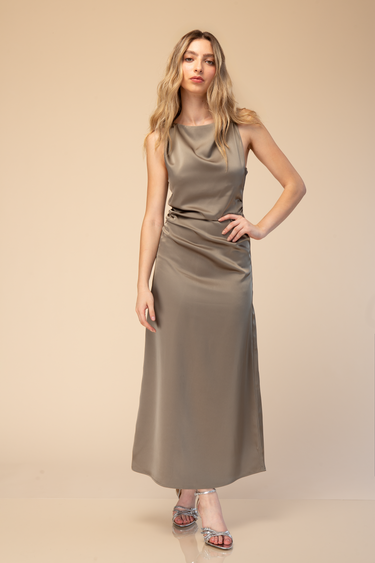 Vestido Largo Satinado