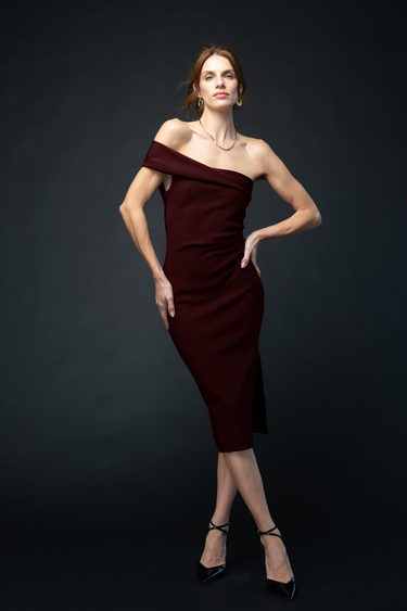 Vestido Escote Asimétrico