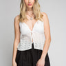 BLUSA DE TIRANTES ALGODÓN BORDADO - Ferriano Store