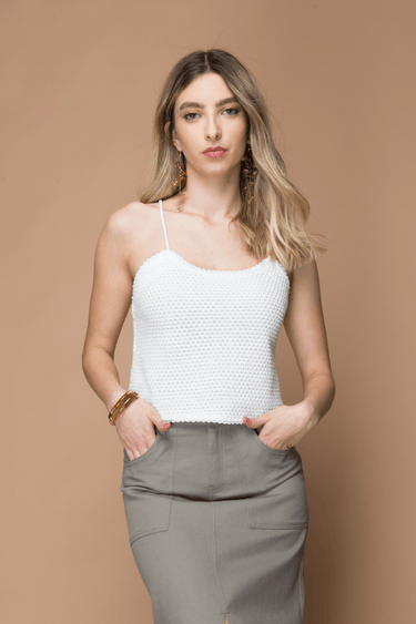 BLUSA DE TIRANTES TEJIDA - Ferriano Store