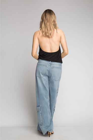 BLUSA HALTER CON TEXTURA - Ferriano Store
