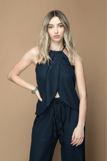 BLUSA HALTER LINO - Ferriano Store