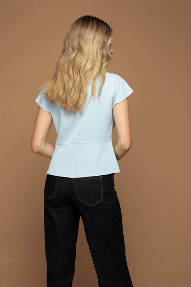 BLUSA MANGA CAP CON NUDO - Ferriano Store