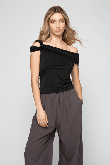 BLUSA OFF SHOULDER CON NUDO - Ferriano Store