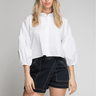 BLUSA POPELINA MANGAS AGLOBADAS - Ferriano Store