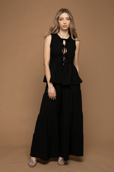 BLUSA SIN MANGA CON SMOCK - Ferriano Store