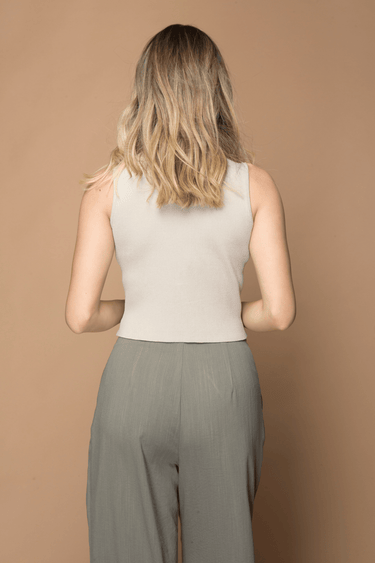 BLUSA TEJIDA CON CUELLO - Ferriano Store