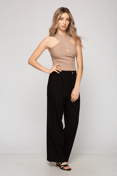 BLUSA TEJIDA CUELLO CRUZADO - Ferriano Store