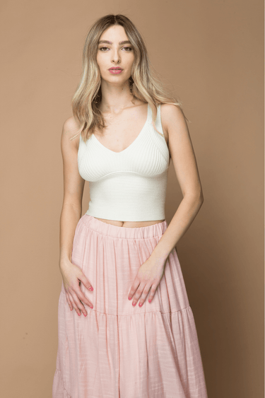 BLUSA TEJIDA SIN MANGAS - Ferriano Store