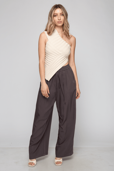 PANTALON ANCHO CINTURA ELÁSTICA - Ferriano Store