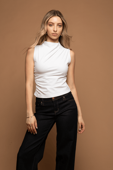 TOP DRAPEADO SIN MANGAS - Ferriano Store