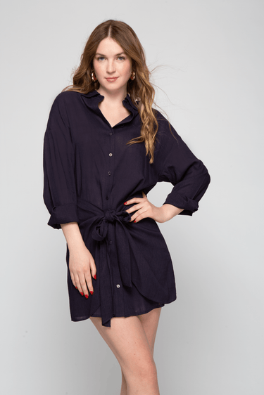 VESTIDO CAMISERO LINO - Ferriano Store