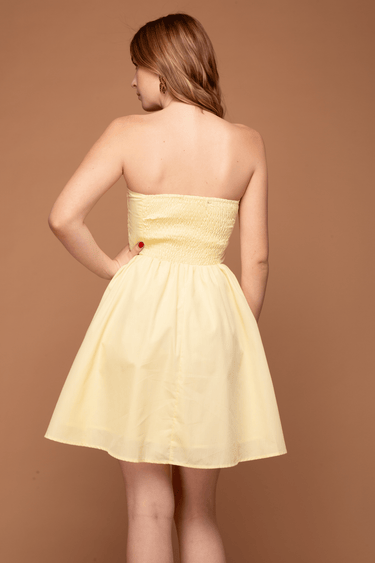 VESTIDO CORTO STRAPLESS - Ferriano Store