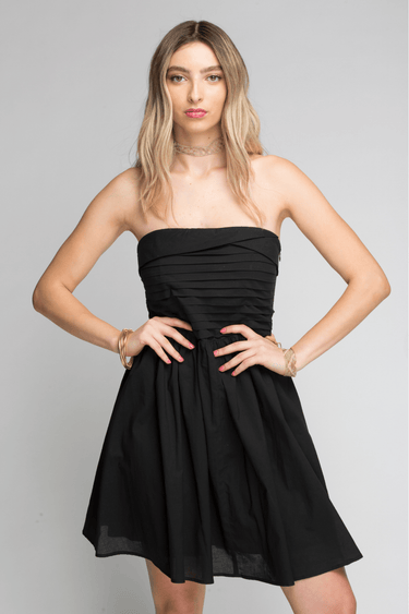 VESTIDO CORTO STRAPLESS - Ferriano Store