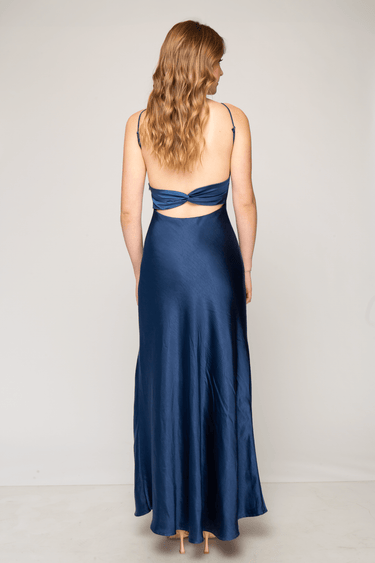 VESTIDO LARGO SATINADO - Ferriano Store