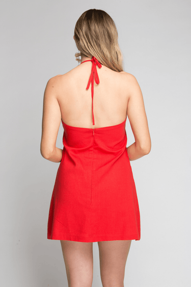 VESTIDO LINO HALTER - Ferriano Store