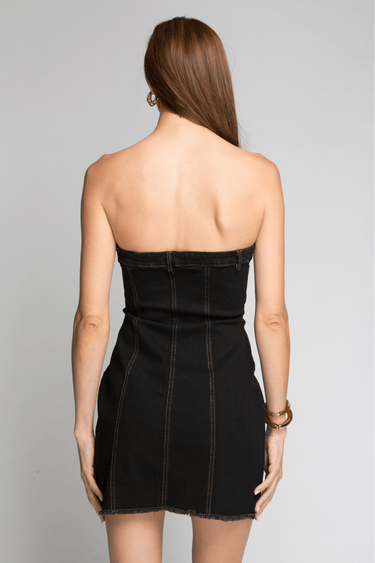 VESTIDO STRAPLESS DE MEZCLILLA - Ferriano Store